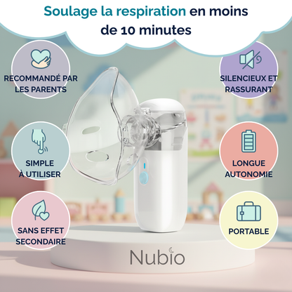 Les bienfaits du nébuliseur Nubio pour la respiration des enfants – soulage la toux, l’asthme et les bronchites